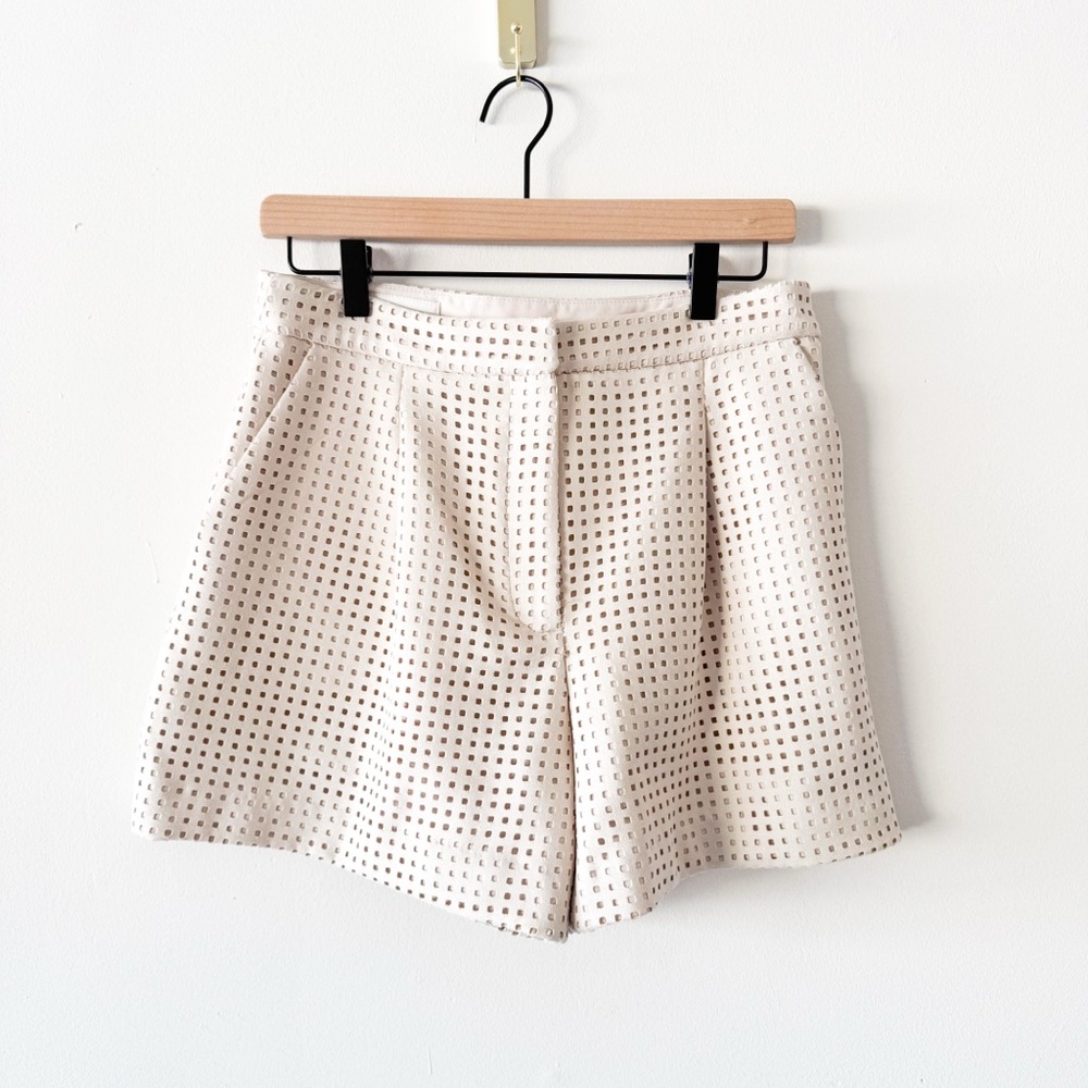Zara Women's Faux Suede Eyelet Blazer and Shorts Set Size Medium - Picture 11 of 16